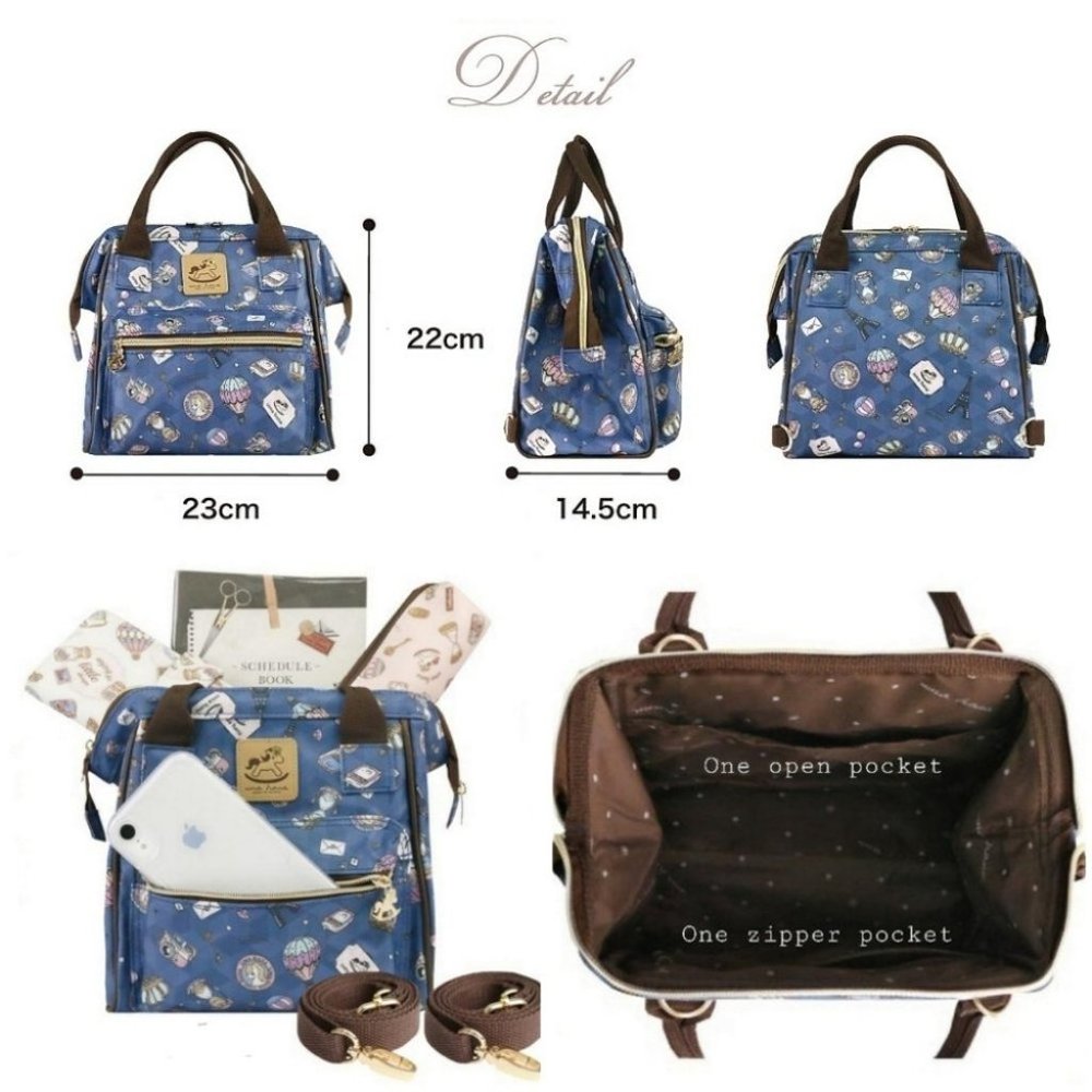 Waterproof Convertible Handbag Backpack Crossbody Multifunctional Triple Use - Picture 2 of 16